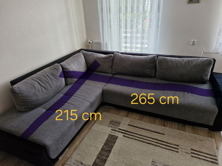 Kanapa narożna z funkcją spania