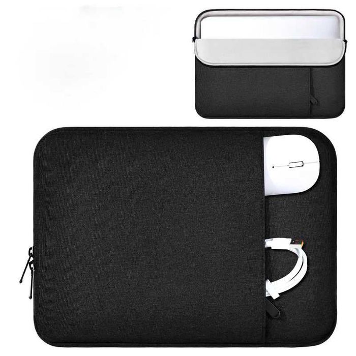 Чехол для ноутбука 16.0 дюймів, Richinpo чорний, додаткова кишеня