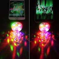3W USB Mini luz RGB led disco party club DJ Android