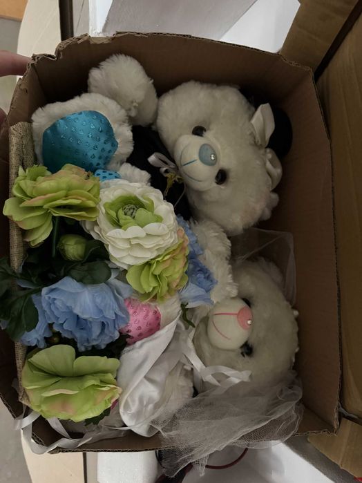 Свадебные медведи на машину