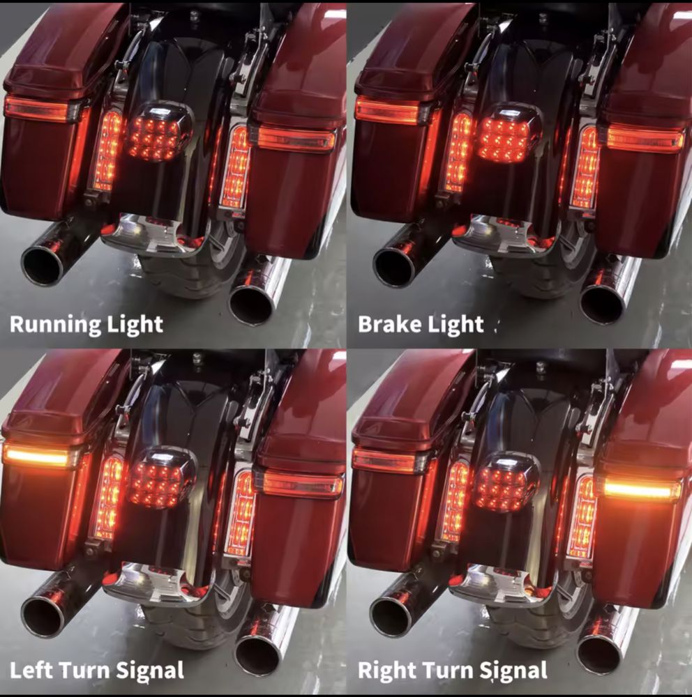 Motocykl LED sakwa Run hamulec włączony kierunkowskaz