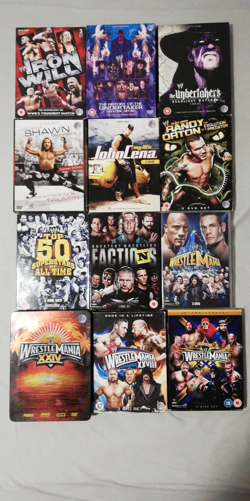 Dvds da WWE - edições especiais e de coleccionador (portes grátis)