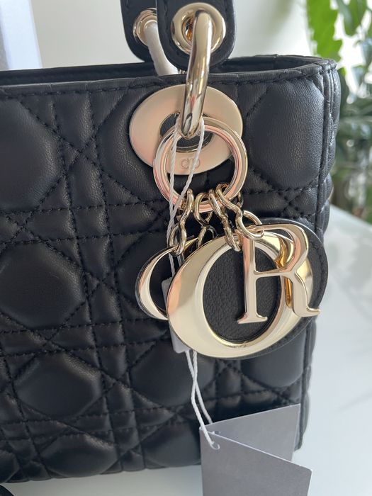 Diana czarna torba Dior size M