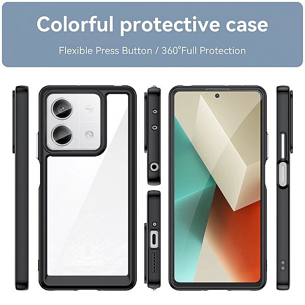 Etui Outer Space Case z żelową ramką do Xiaomi Redmi Note 13/5G - czar