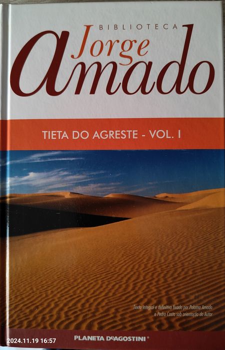 Romances Gabriela, Cravo e Canela e Tieta do Agreste de Jorge Amado