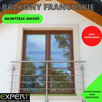 Balkon balkony francuskie - różne wzory, szybka realizacja