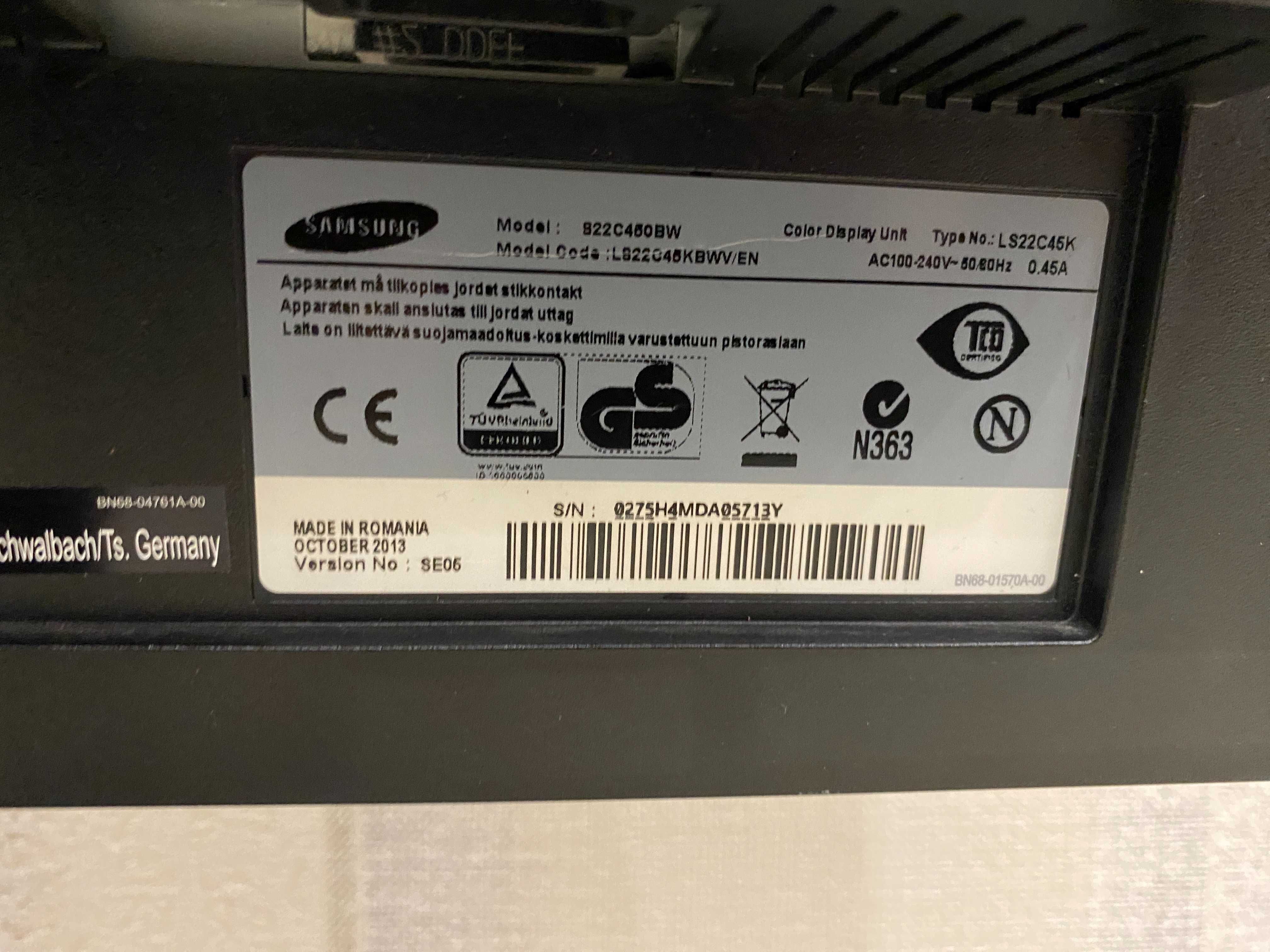 Монітор Samsung S22C450BW
