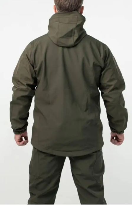 Куртка с флисовой подкладкой. Олива