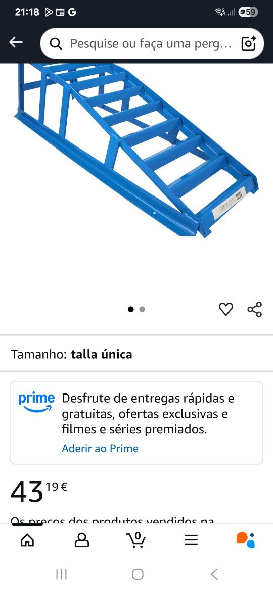 Rampa para subir carro