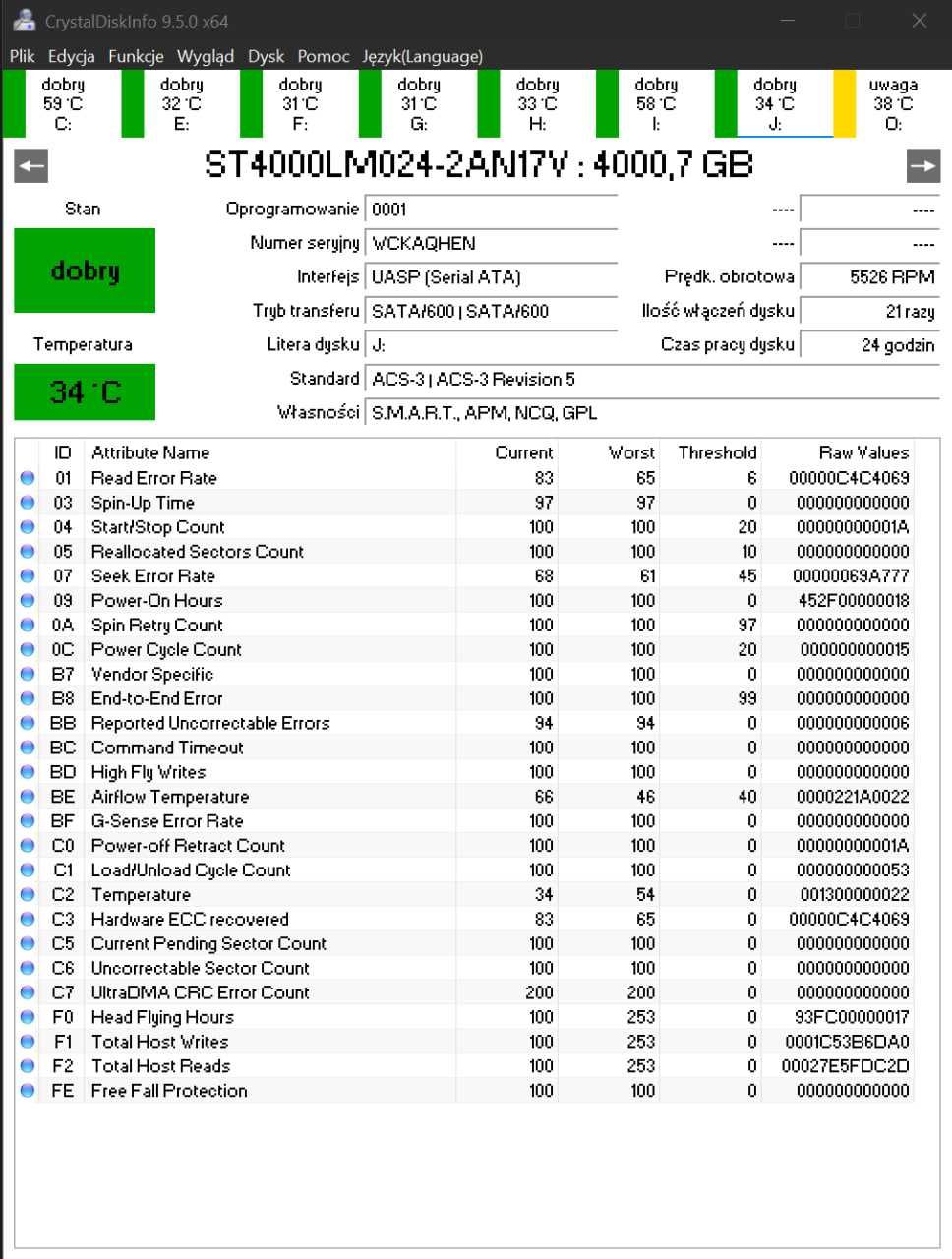 Jak nowy Dysk twardy Seagate One Touch 4TB HDD