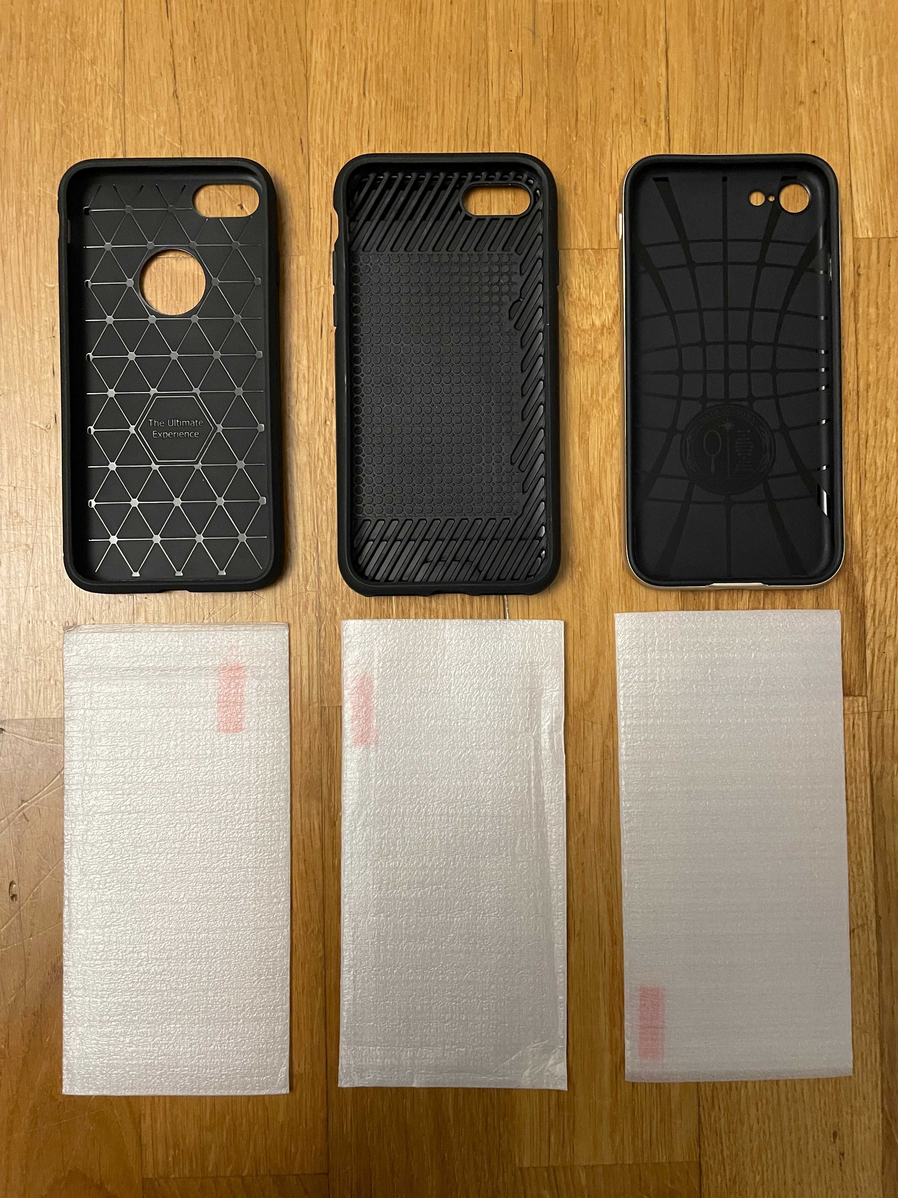 Pack de 3 capas + 3 películas de vidro iPhone 7