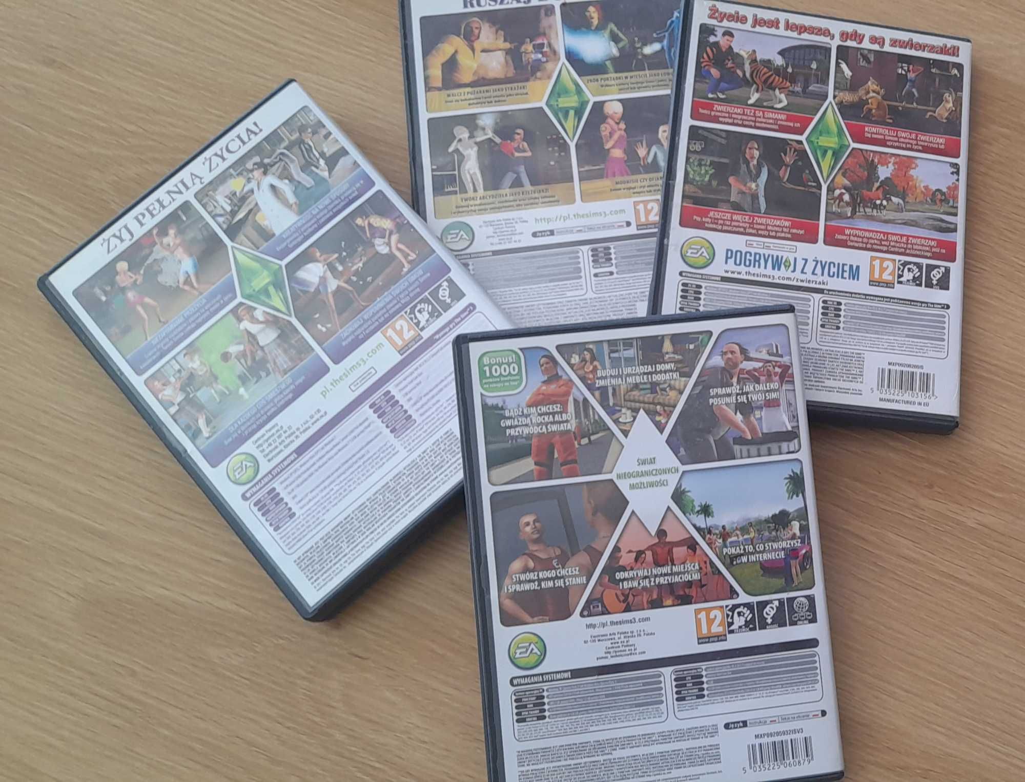 The Sims 3 Podstawa   + 3 dodatki PC PL (