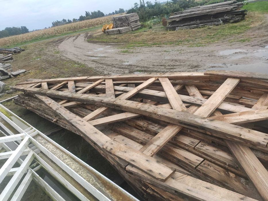 Kratownice, wiązary, bindry dachowe - dwuspadowe drewniane 12,6m