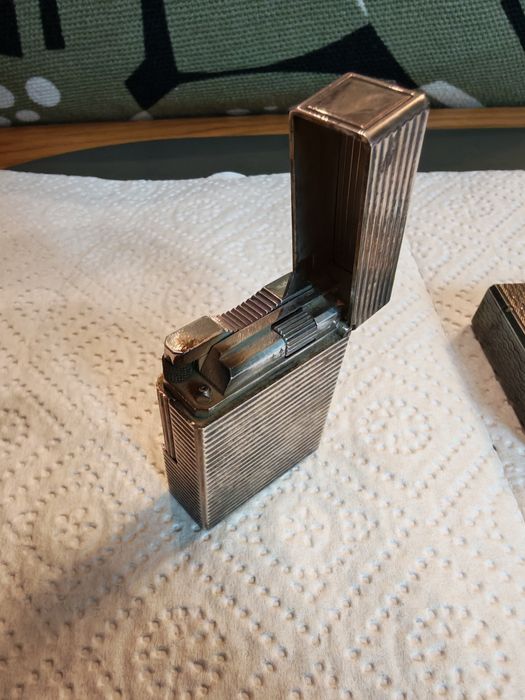 Zapalniczki St Dupont posrebrzane