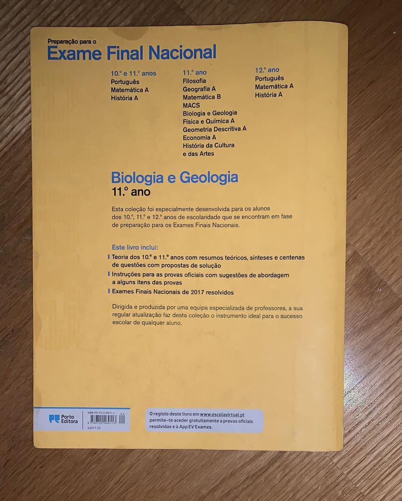 Livro Preparação Exame Final (2018) - Biologia e Geologia (11.º Ano)