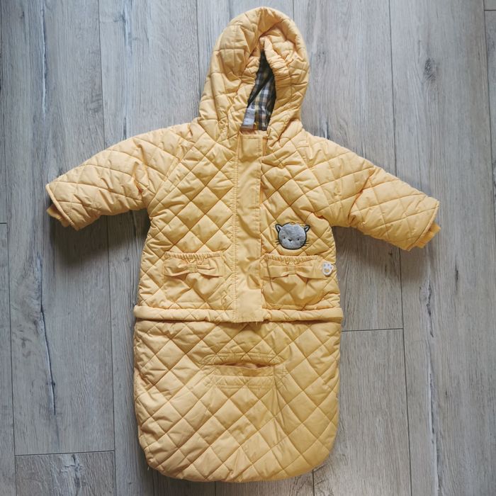 Cocodrillo kombinezon jesienno zimowy do wózka żółty rozmiar 62-68