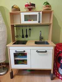 Kuchenka dla dzieci, drewniana, IKEA, DUKTIG, plus wyposażenie