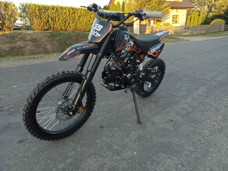 Cross KXD 607 PRO HAWK 125cc 17/14 NOWY e-start amortyzator gazowy