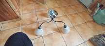 Żyrandol lampa kalosze szkło