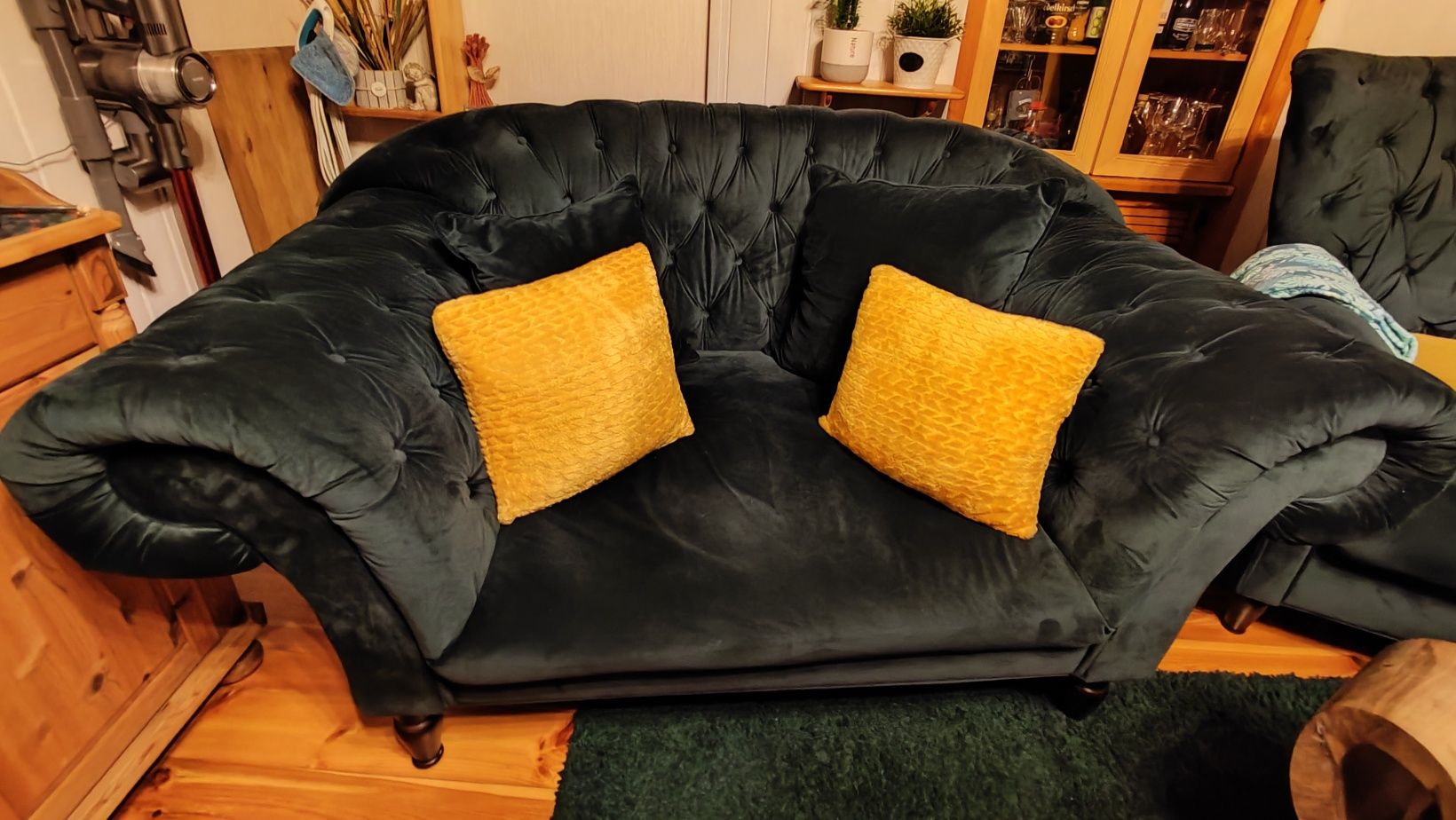 Dwuosobowa Sofa Cupido butelkowa zieleń
