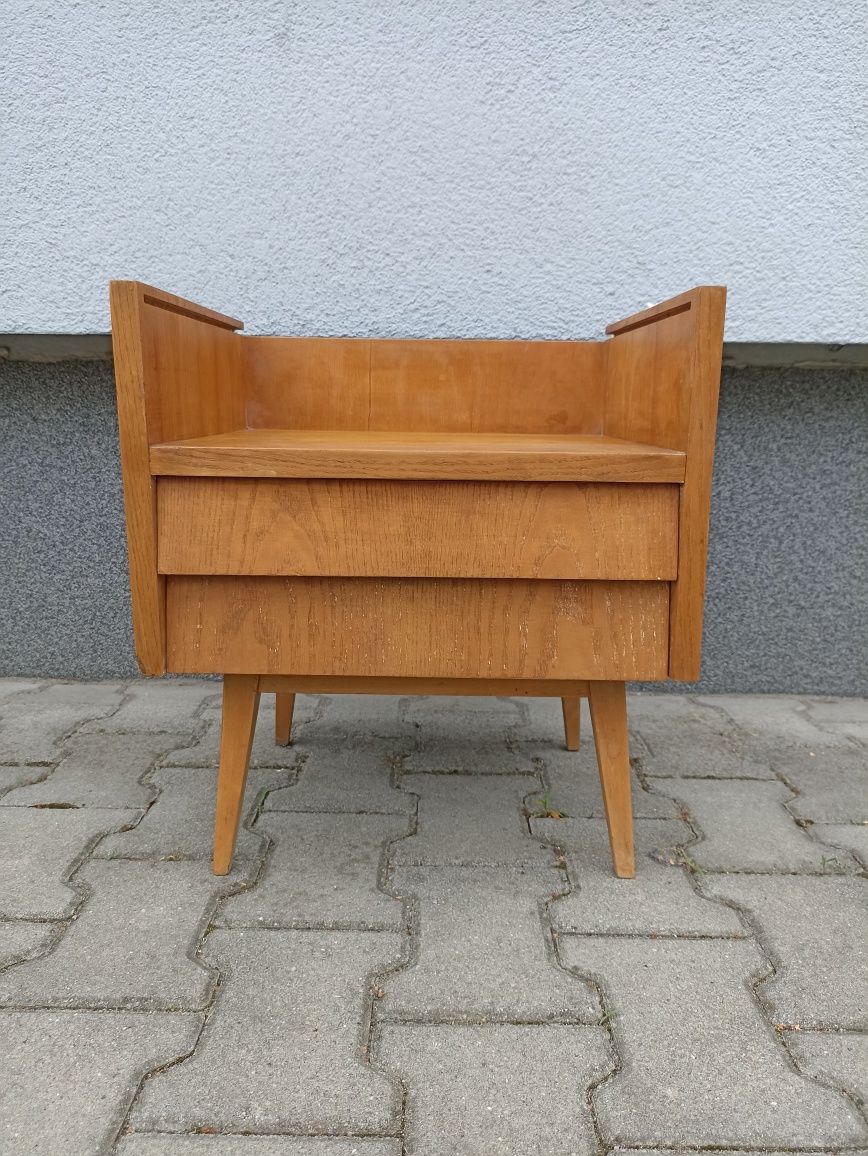 Szafka nocna nakastlik PRL stolik vintage modern loft