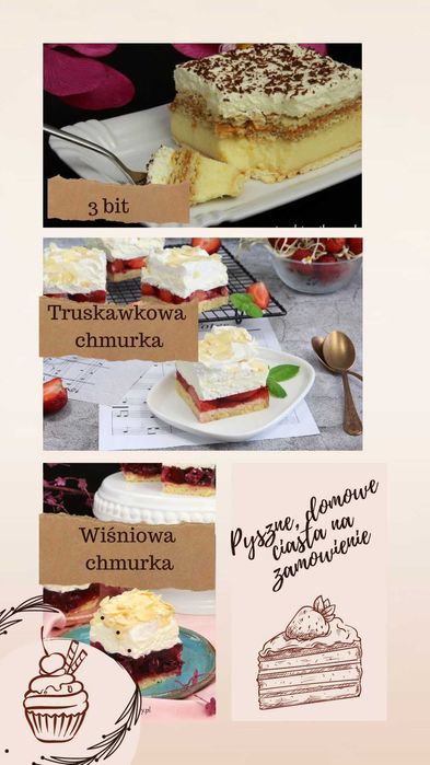 Pyszne ciasta domowe na zamówienie