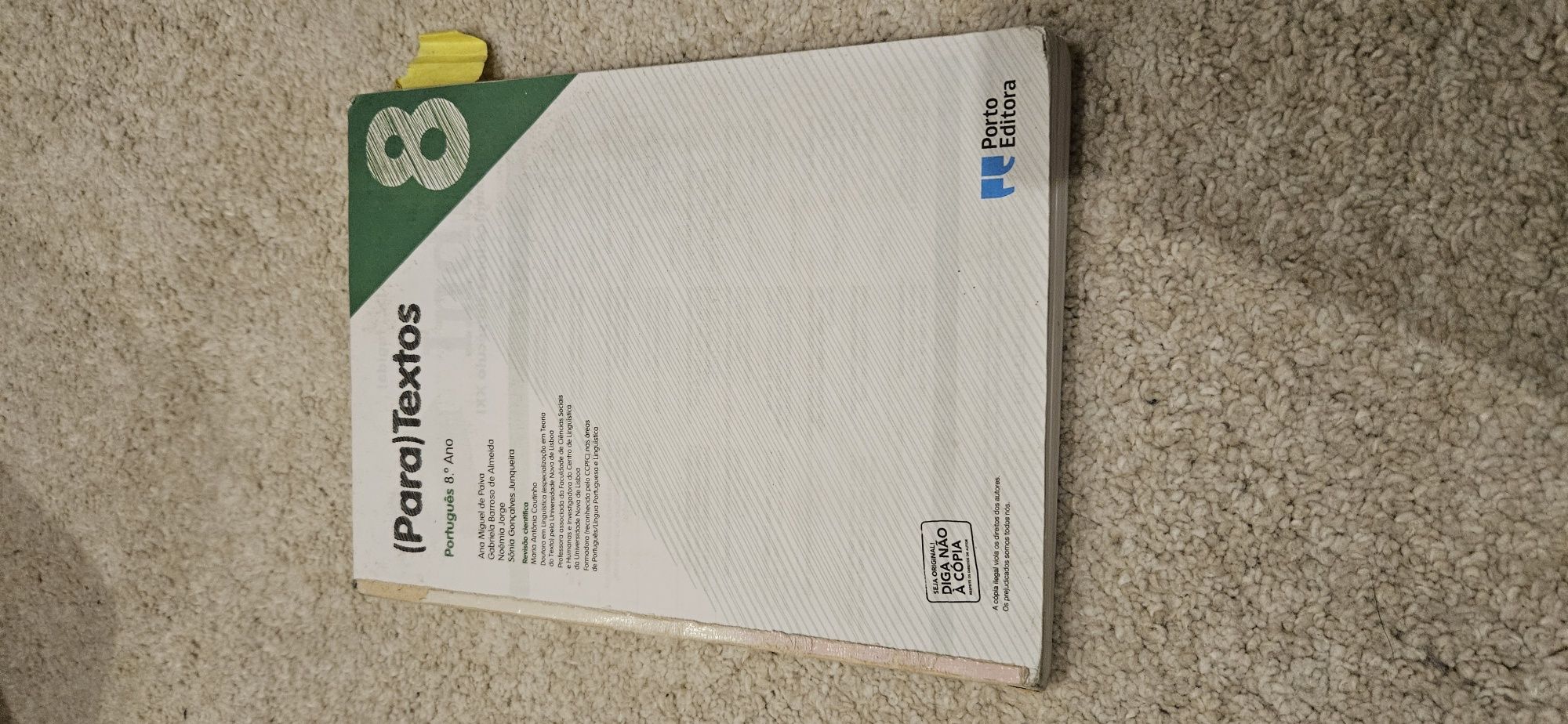 Manual "Para textos" - 8 ano