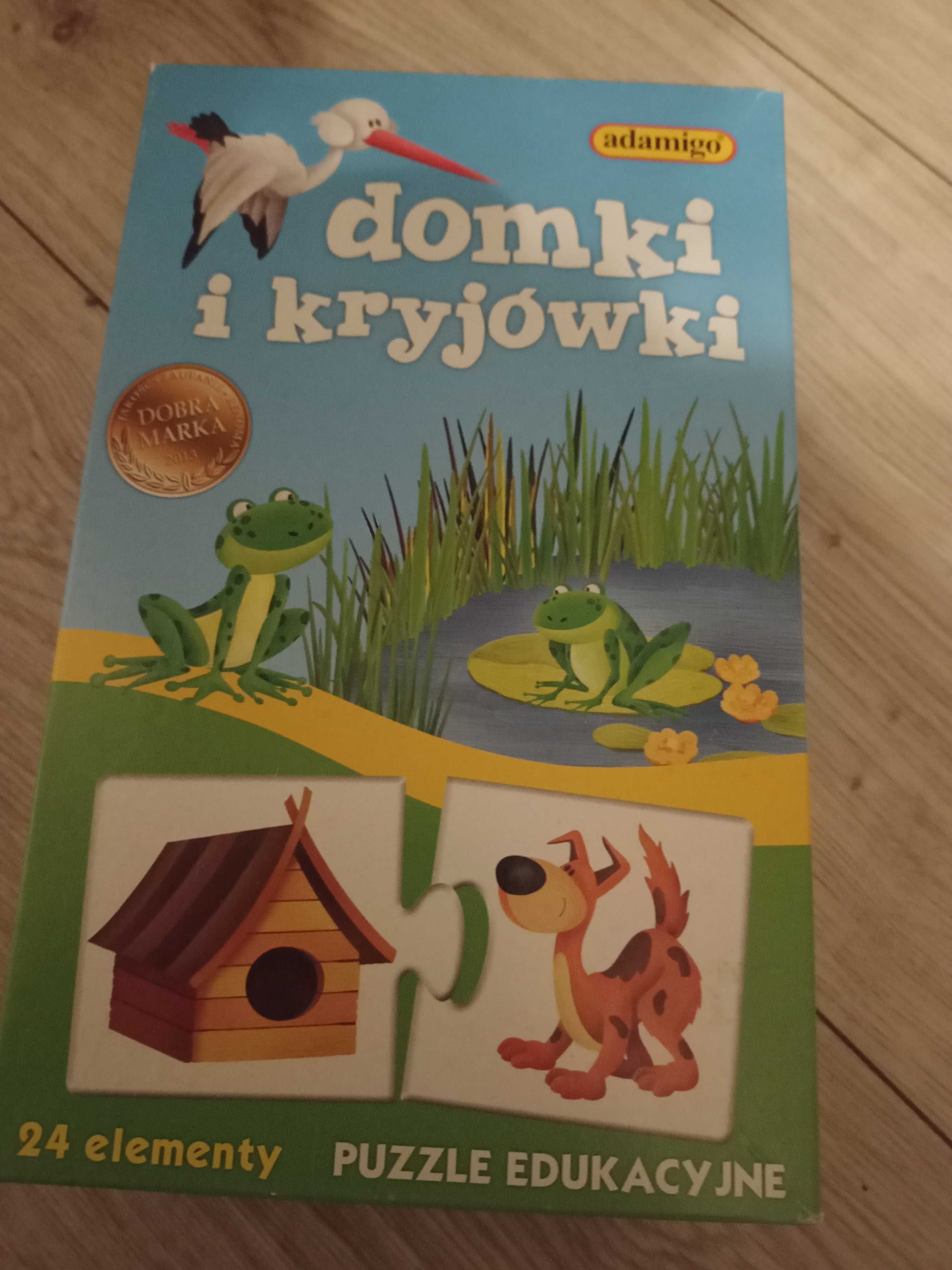 adamigo Puzzle Edukacyjne Domki i Kryjówki