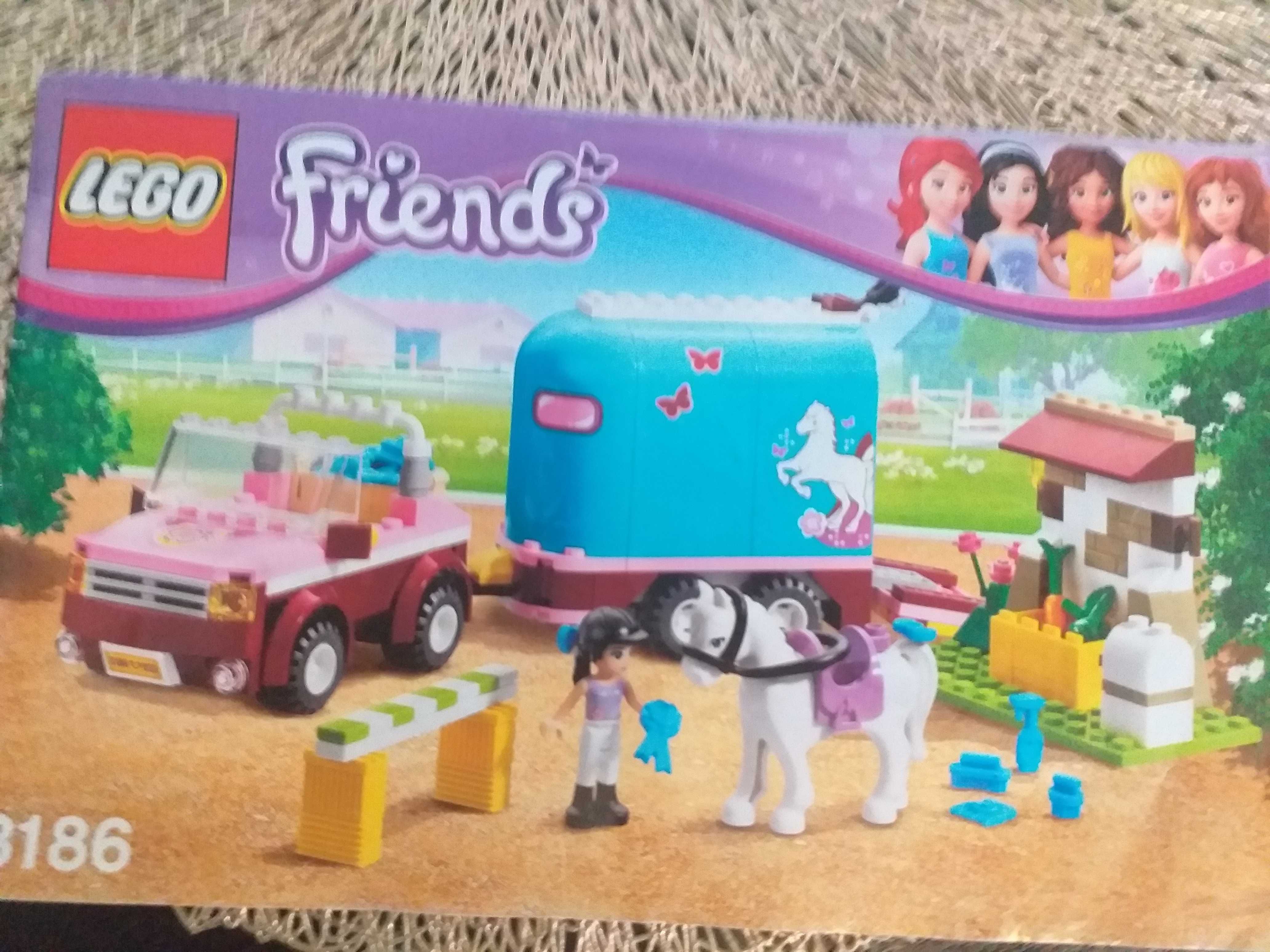 Zestaw lego friends nr 3186 przyczepa dla koni Emmy