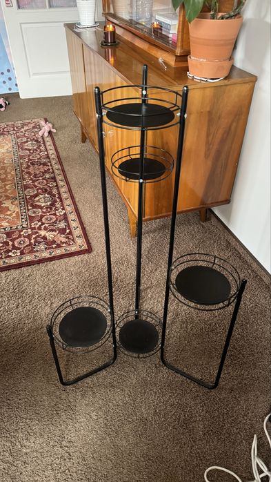 Kwietnik metalowy - 5 stanowisk