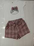 Conjunto menina branco 5/6 anos