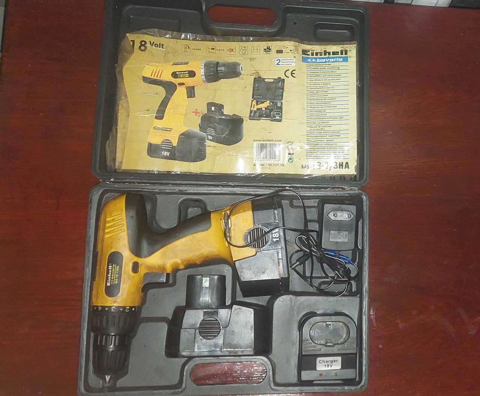 Шуруповерт акумуляторний Einhell BAS 18/2/1HA