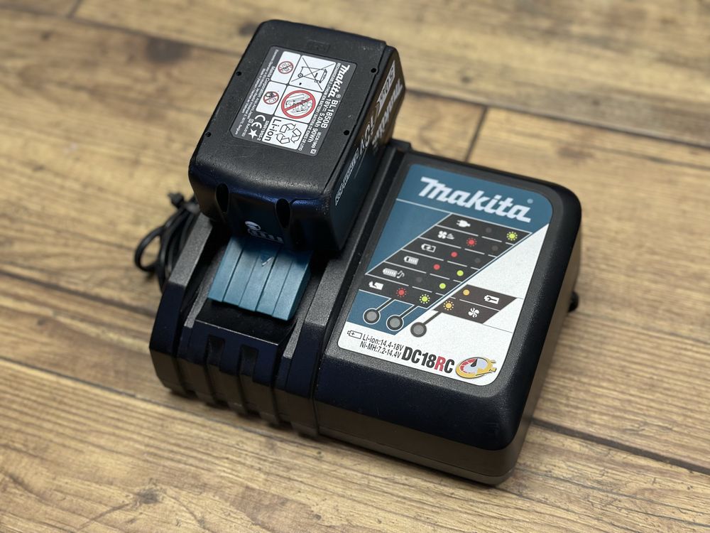 Makita | bateria akumulator BL1850B 5AH + szybka ładowarka DC18RC