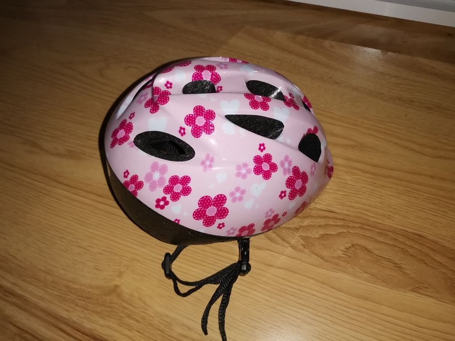 Kask na rower hulajnogę różowy