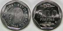 Moeda - 200 Pesetas Juan Carlos 1986