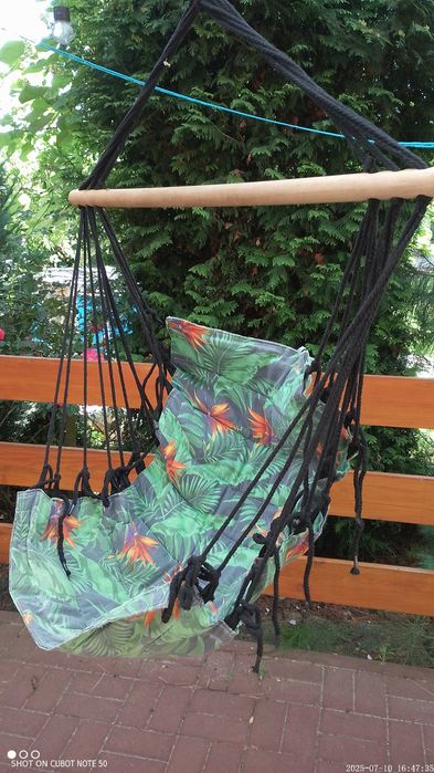 Hamak krzesełkowy Gardenic sznurkowy, stan bdb l