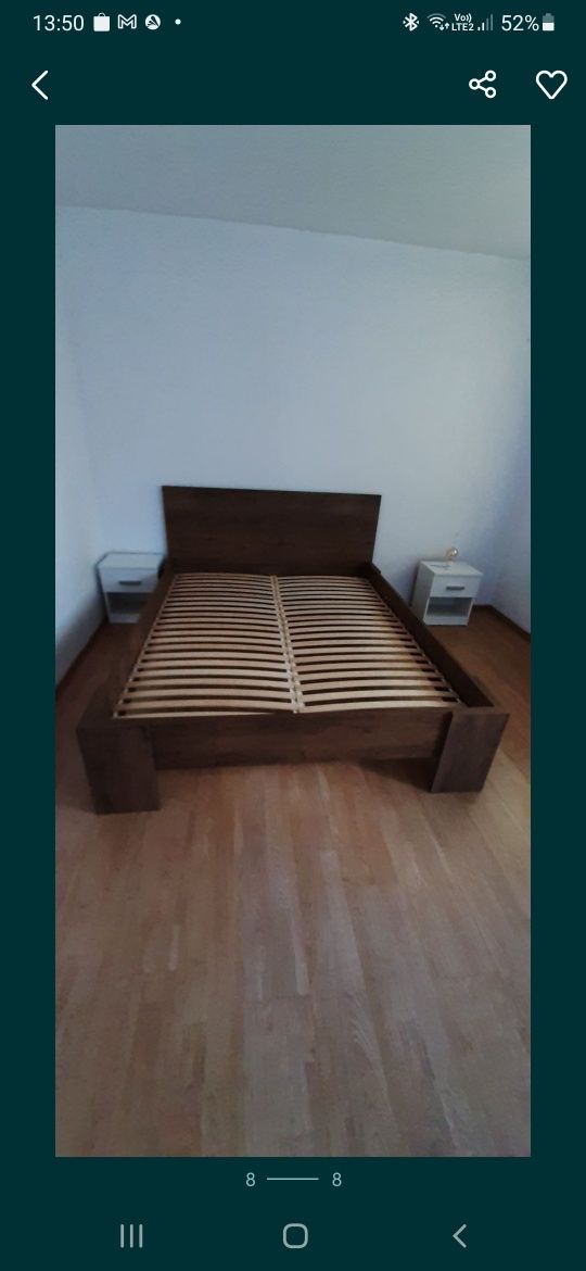 Drewniane łóżko 180x200 cm
