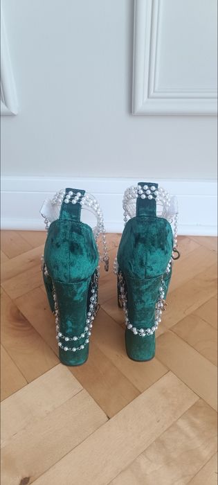 Szpilki Obcasy Holy Revelation Platform Heels - Emerald