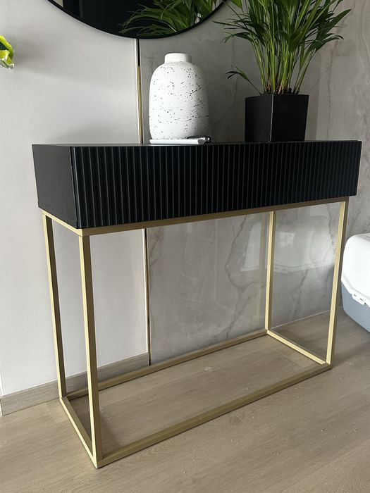 Konsola szafka czarna loft
