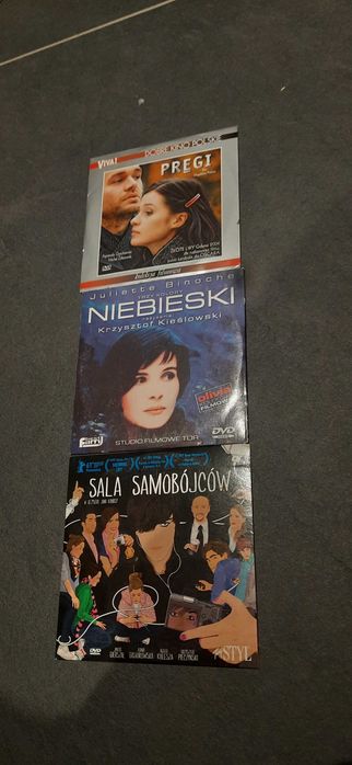 3 Filmy DVD - Sala samobójców, Trzy kolory niebieski, Pręgi