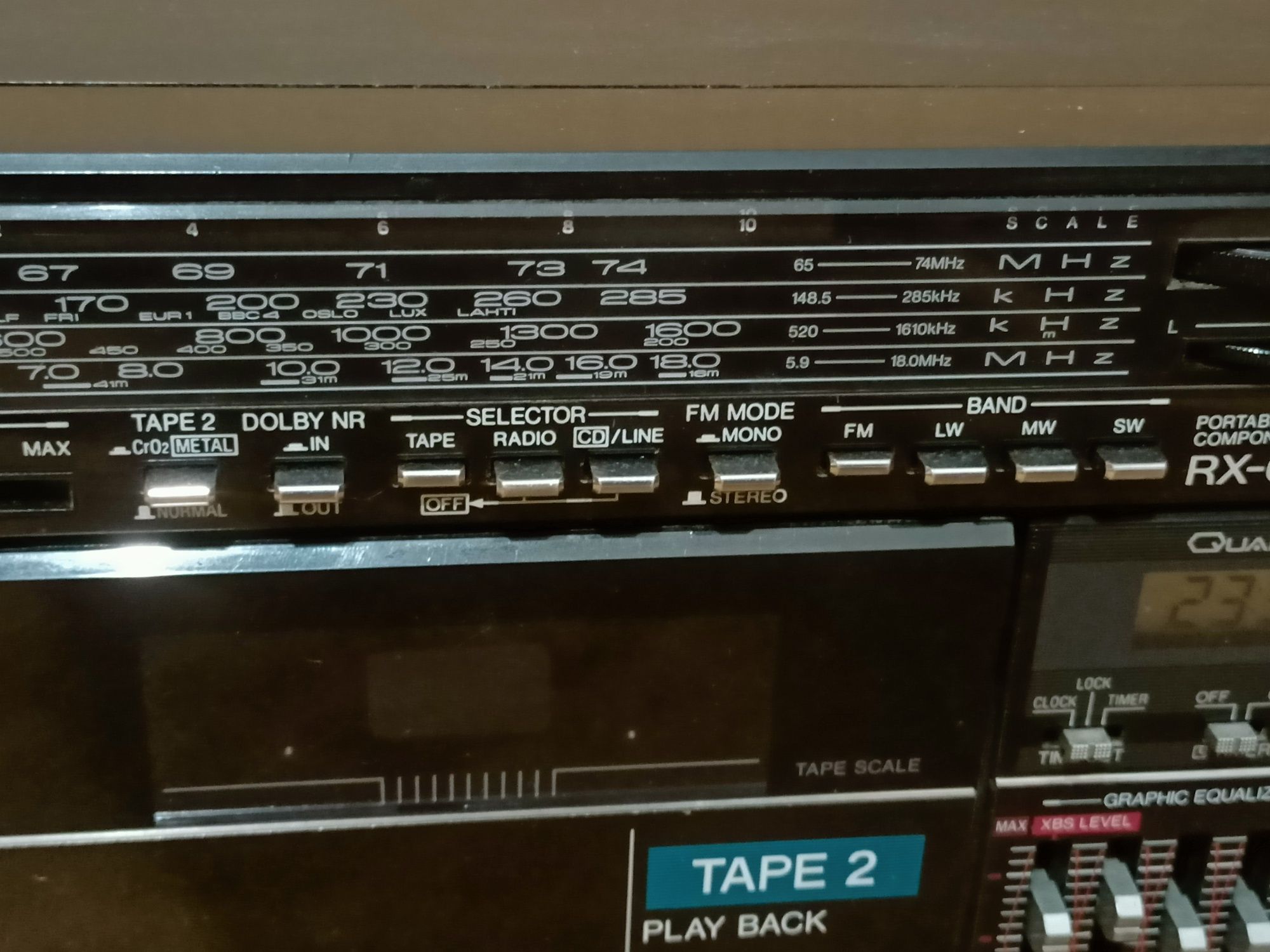 SPRAWNY Radiomagnetofon Panasonic RX-CW55L