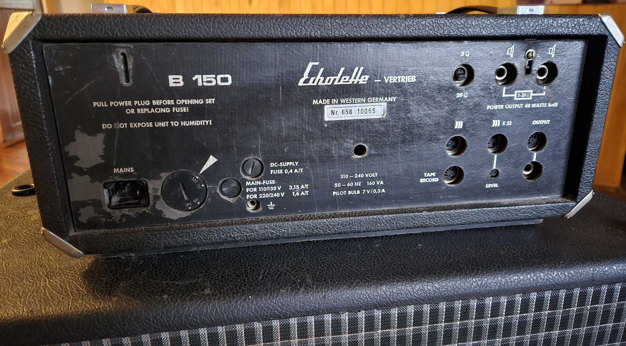 Echolette - wzmacniacz B150 i kolumna ET500 - stan bdb lub zamiana