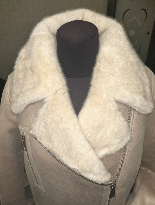 Дублянка косуха з еко норки. Розмір 44-46. В двох кольорах.