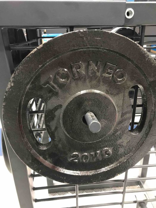 Диск, Блин для штанги 20кг діаметр 31мм чавунний- емаль