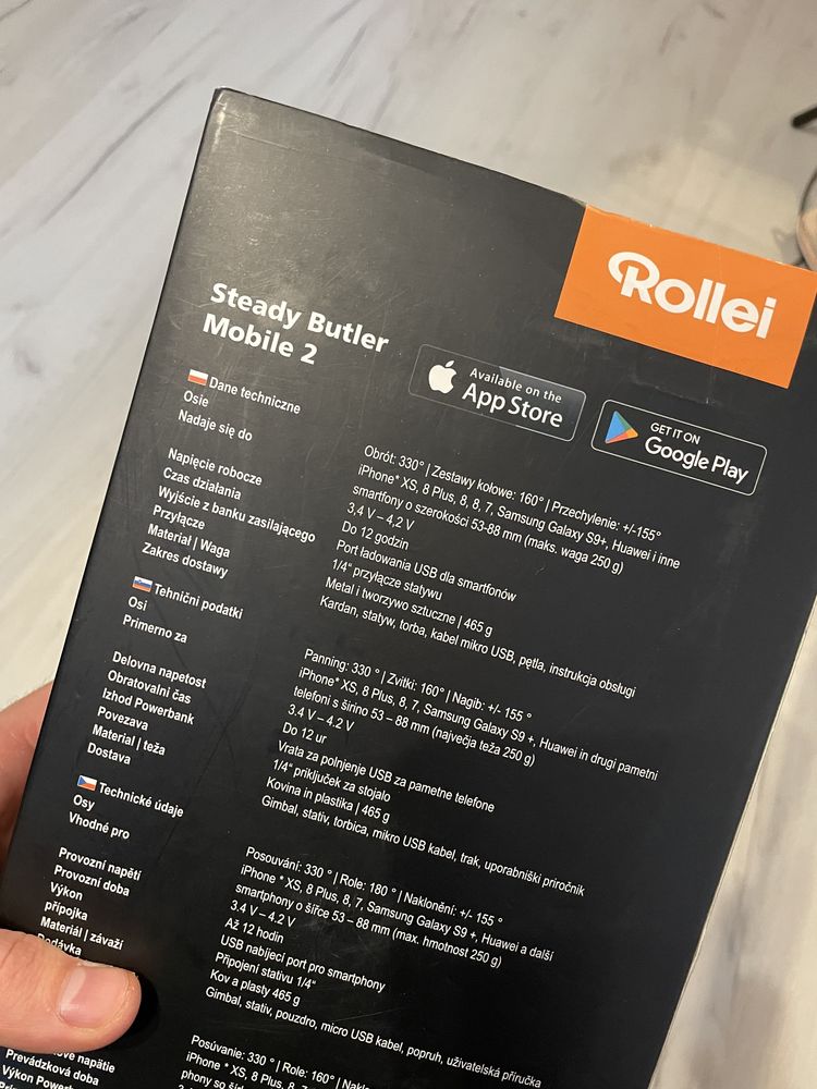 Gimbal Rollei Steady Butler Mobile 2 Stabilizator Komplet