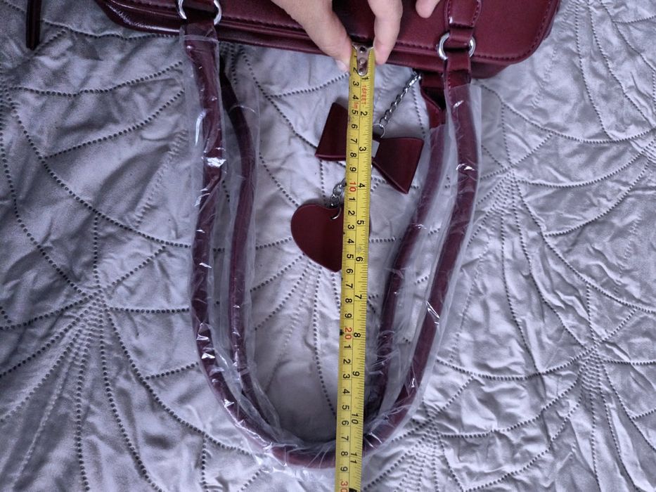 Torebka damska Fashion & Bags z wisiorkiem serduszko