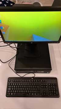 HP ProDesk 600 G1 SFF, komputer stacjonarny, monitor, klawiatura, DVD