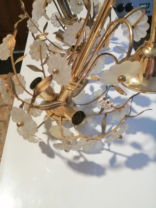 2 żyrandol mosiężny