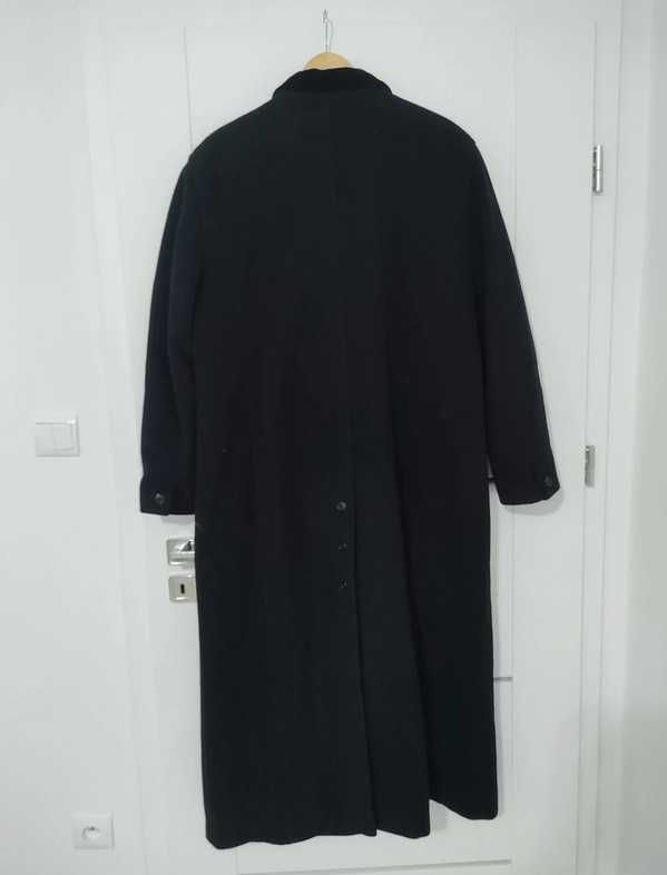 Damski klasyczny czarny płaszcz, C&A, 42-44