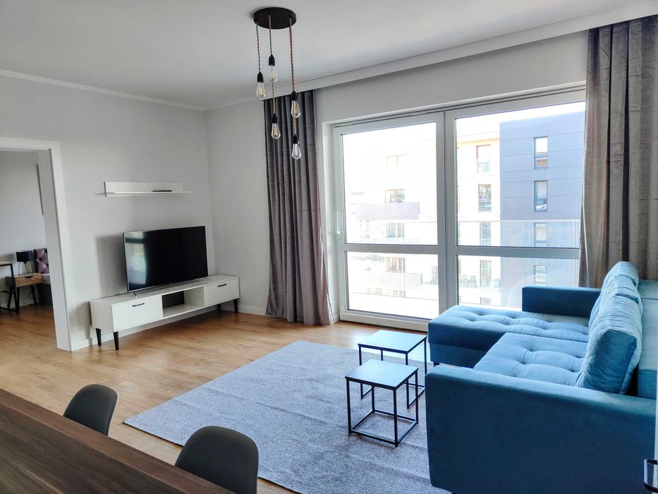 Mieszkanie 51m  2pokoje aneks łazienka balkon, teren zamknięty parking